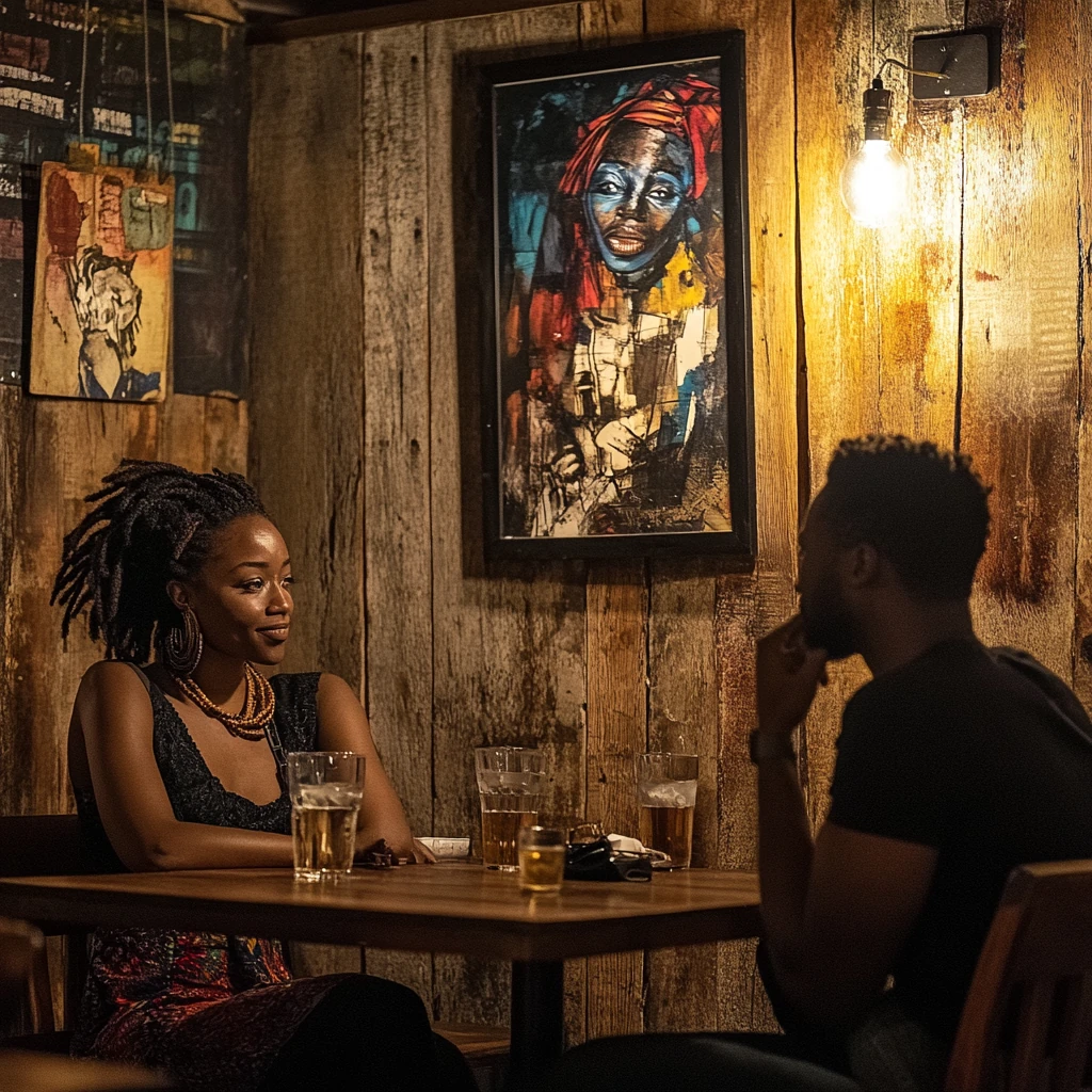 A couple having a financial discussion in a cozy, casual setting, emphasizing approachable money talk strategies.