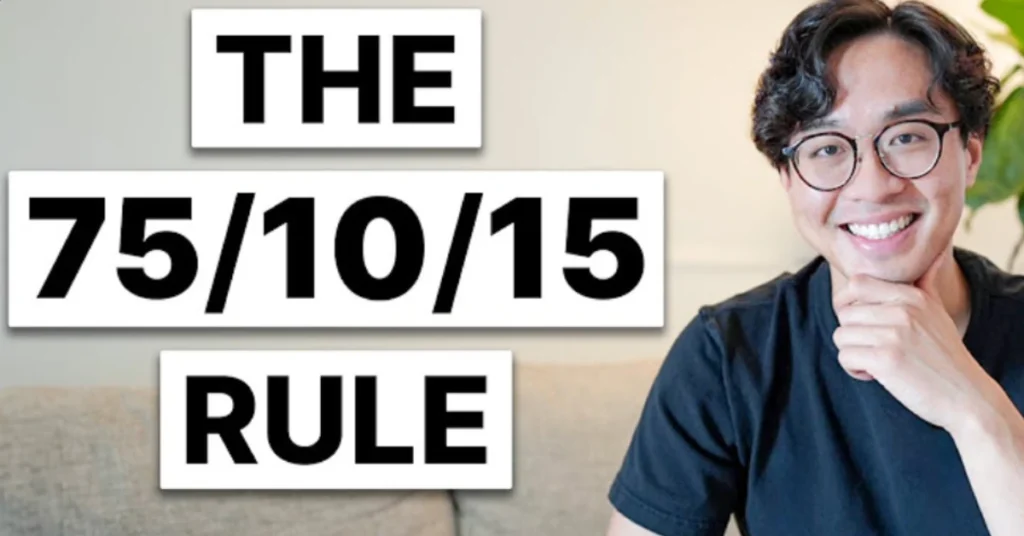 Vincent Chan discussing the 75/10/15 rule, offering insights on how to manage money like the 1%.