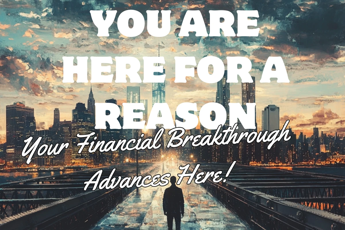 A confident individual stands against a modern city skyline, symbolizing the journey towards financial empowerment and success, now that he has stumbled upon the financial toolkit.