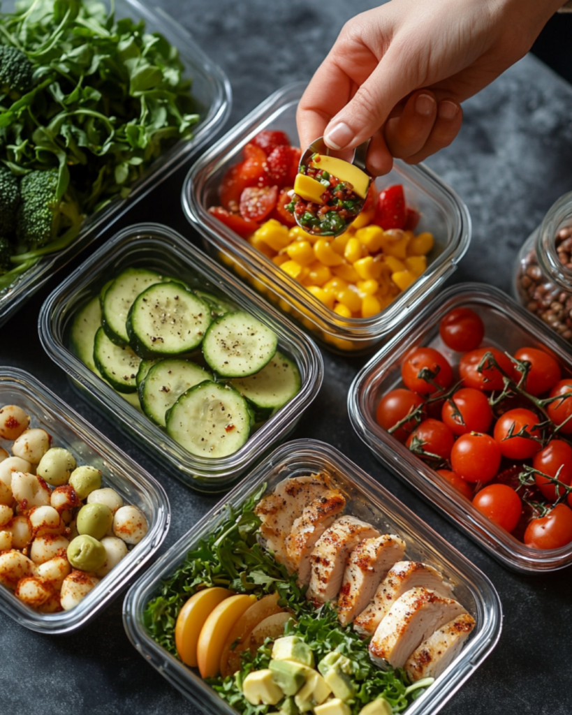 A professional preparing a balanced meal, showcasing the health-wealth connection through disciplined habits.