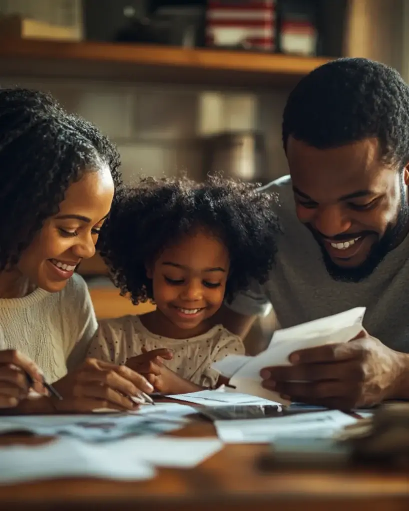 Young American family reviewing finances impacted by the Big Beautiful Bill